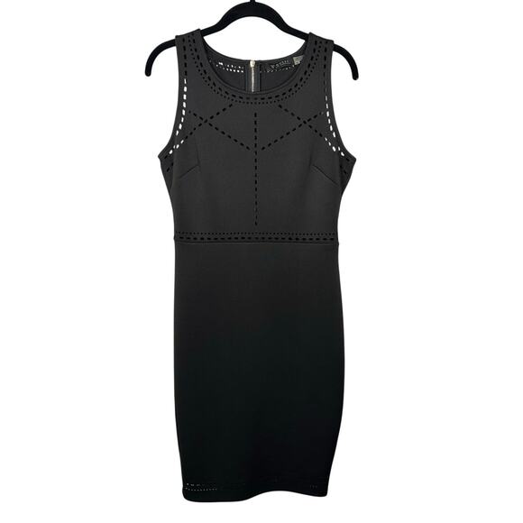 Guess Los Angeles Black Cutout Accent Sleeveless Midi Dress Women's 10 - Picture 1 of 9